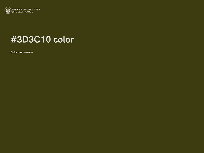 #3D3C10 color image
