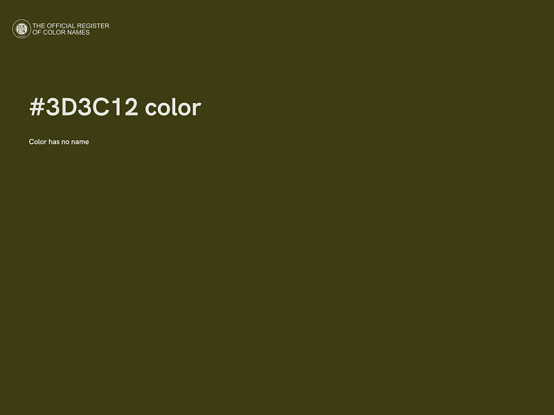 #3D3C12 color image