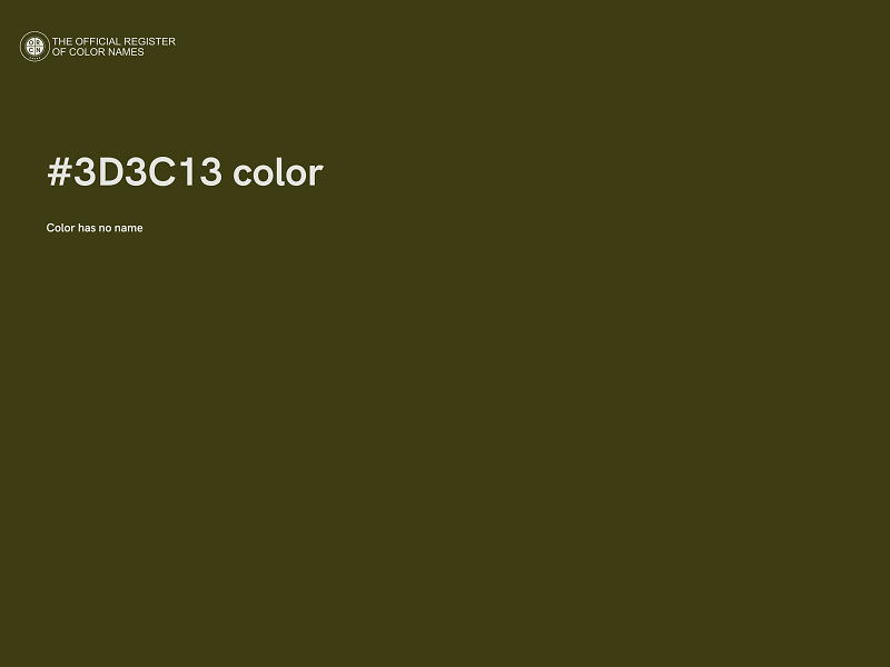 #3D3C13 color image