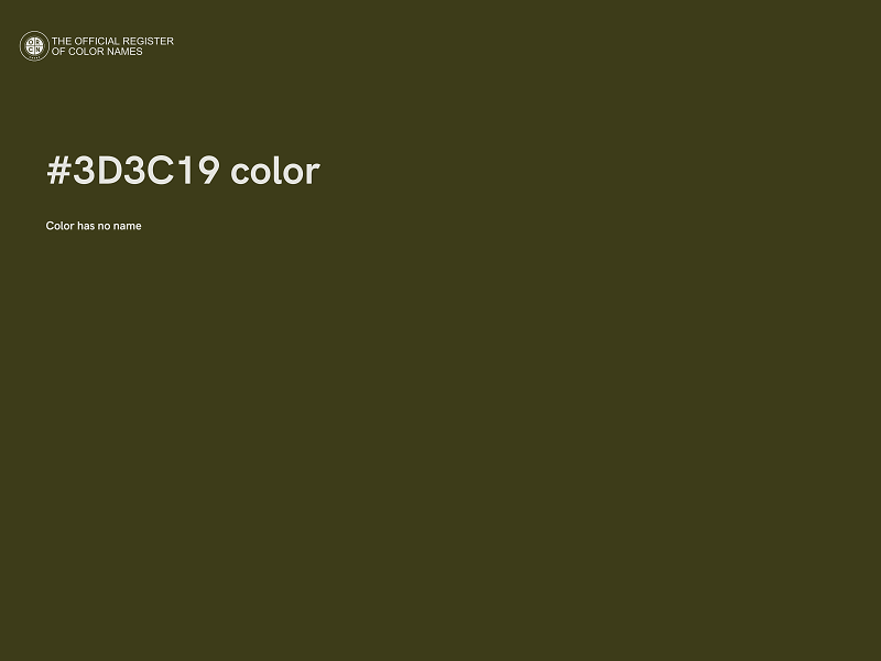 #3D3C19 color image