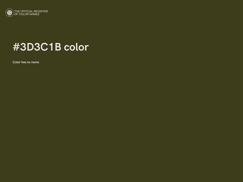 #3D3C1B color image
