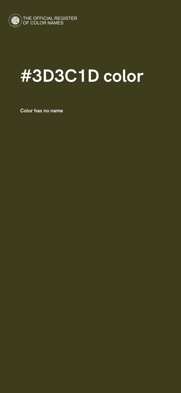 #3D3C1D color image