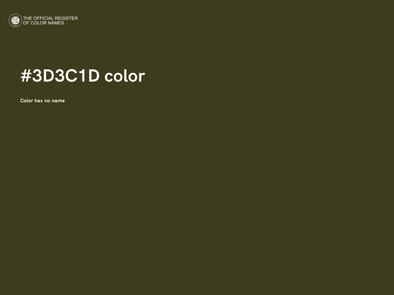 #3D3C1D color image