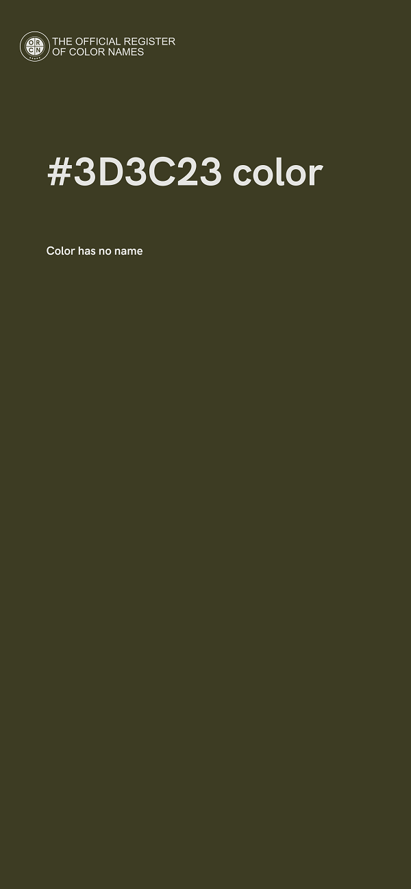 #3D3C23 color image