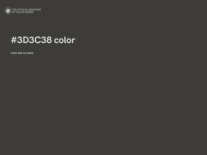 #3D3C38 color image