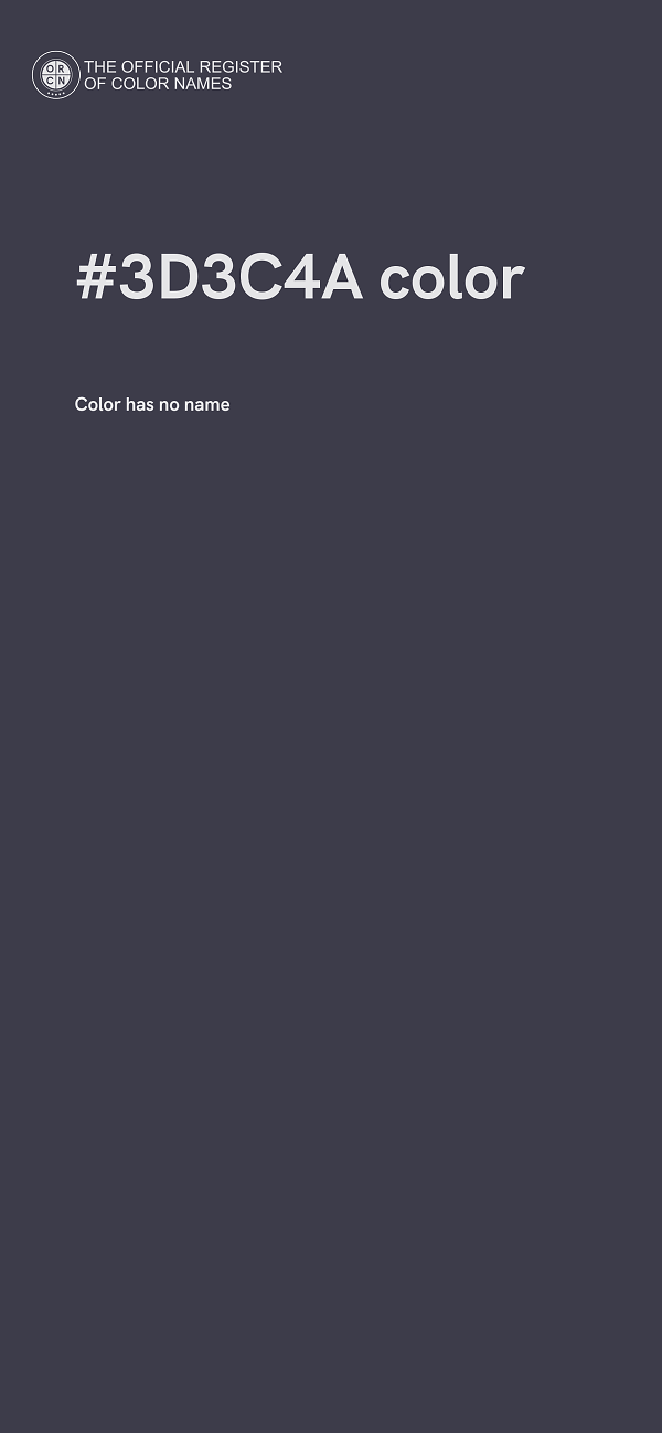 #3D3C4A color image