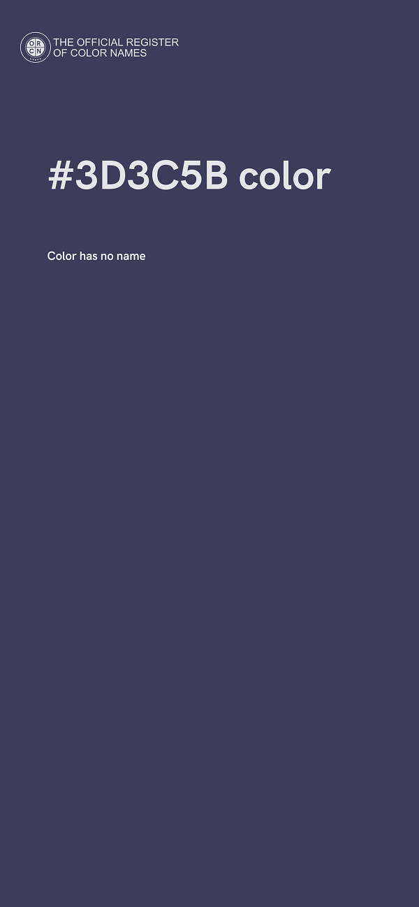 #3D3C5B color image