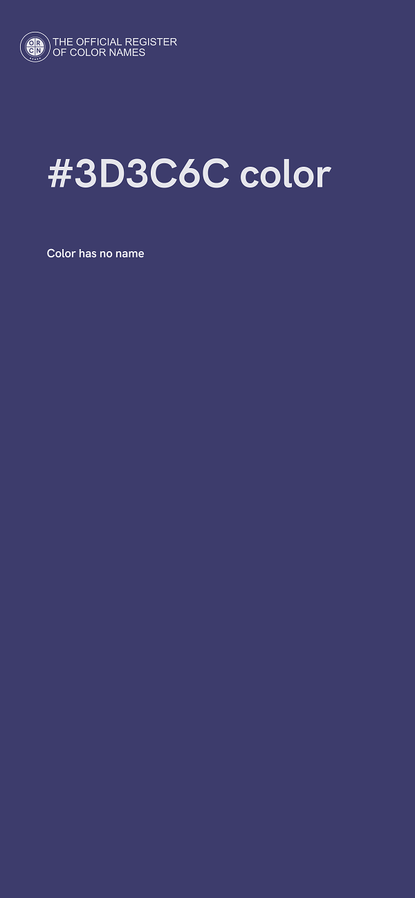 #3D3C6C color image