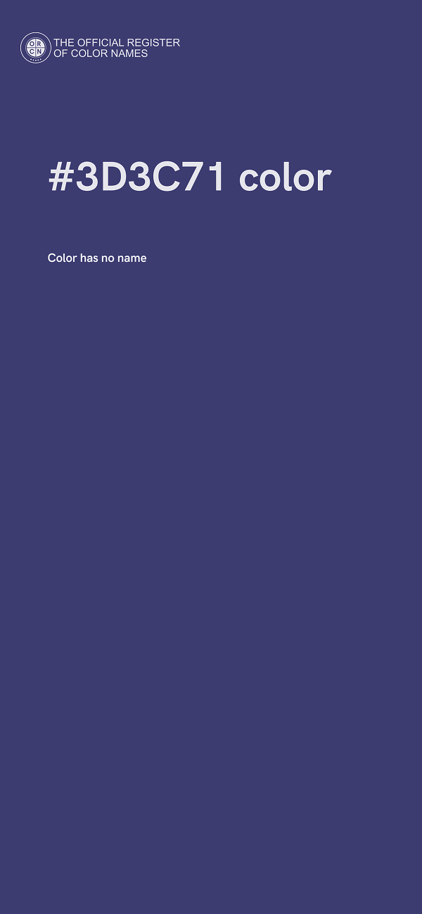 #3D3C71 color image