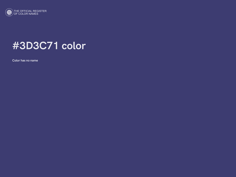 #3D3C71 color image
