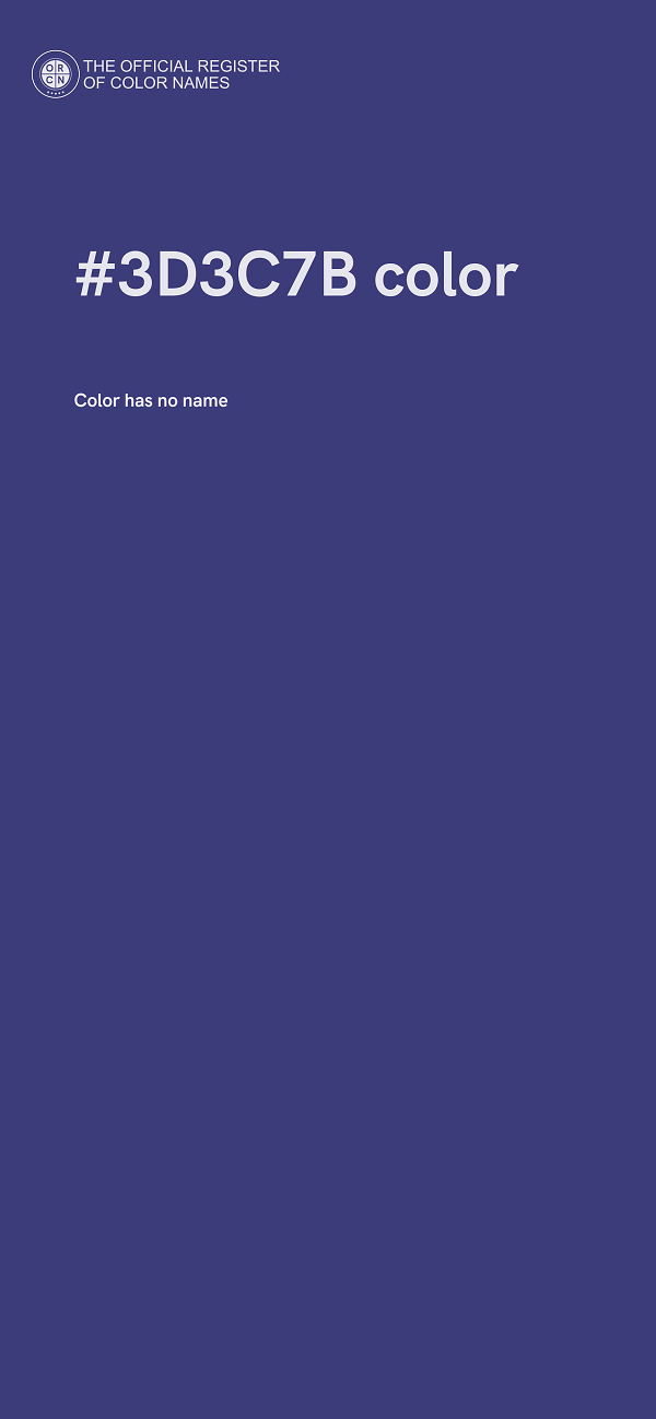#3D3C7B color image