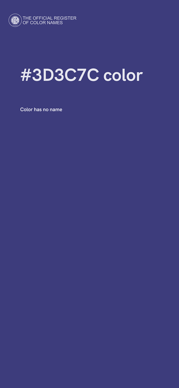 #3D3C7C color image