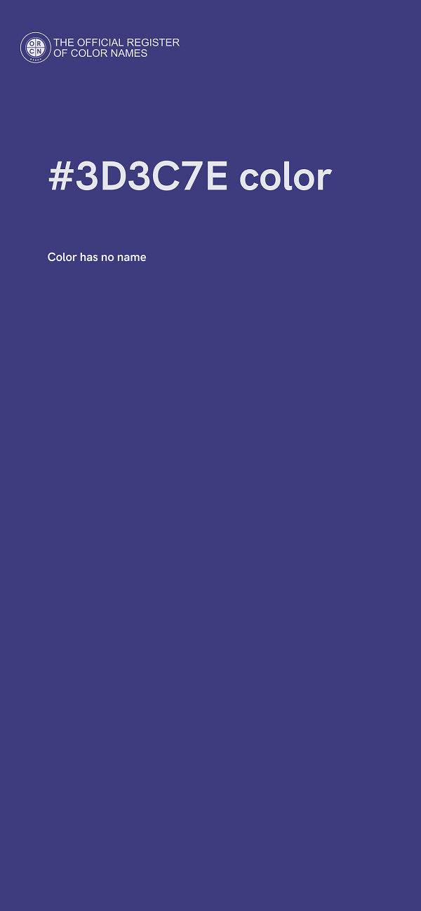 #3D3C7E color image