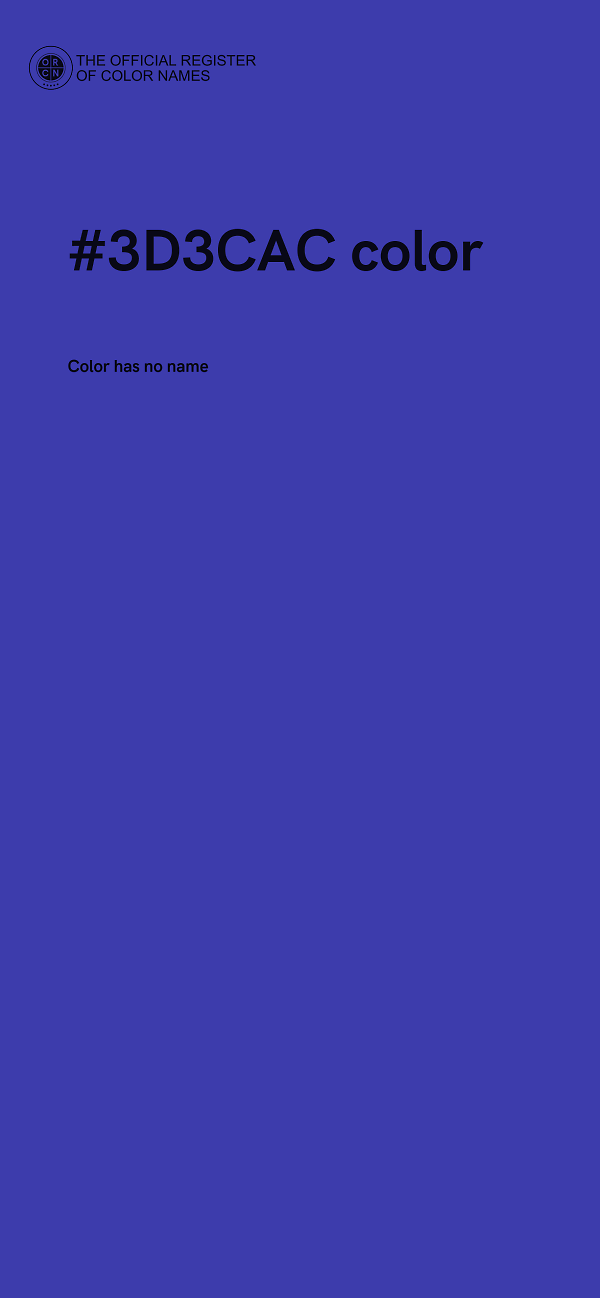 #3D3CAC color image