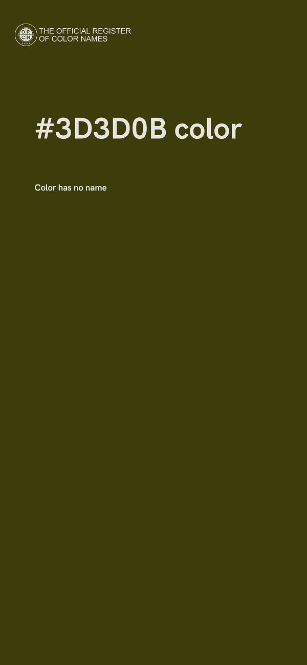 #3D3D0B color image