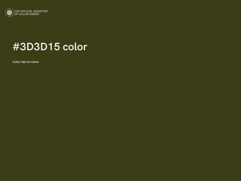 #3D3D15 color image