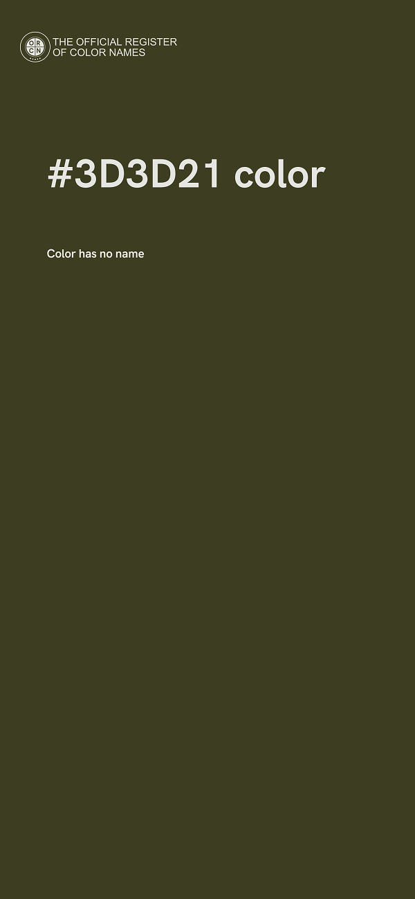 #3D3D21 color image