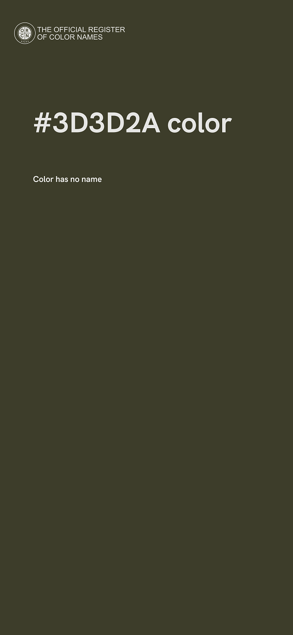 #3D3D2A color image