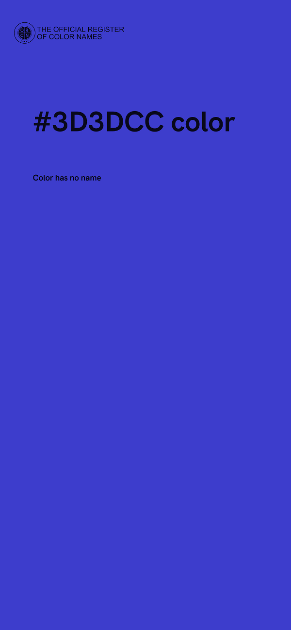 #3D3DCC color image