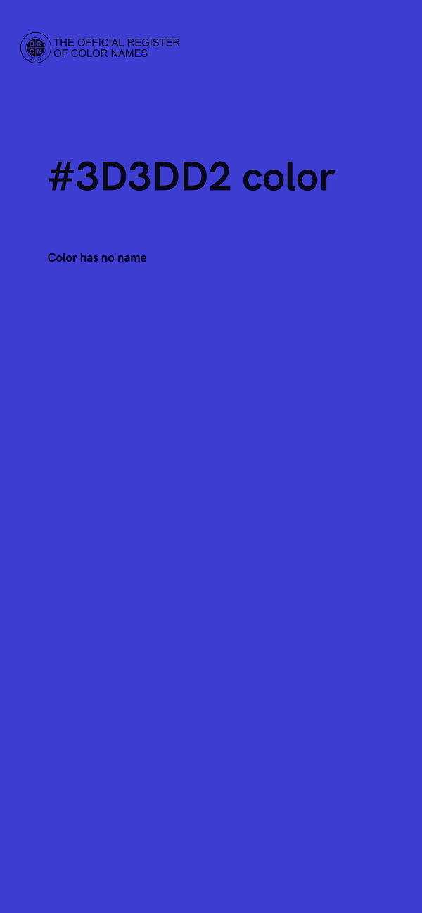 #3D3DD2 color image