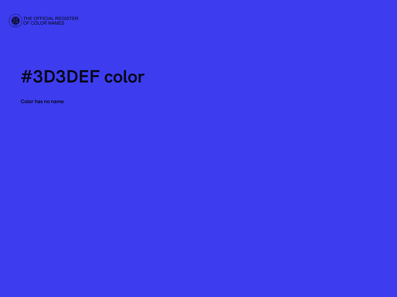 #3D3DEF color image