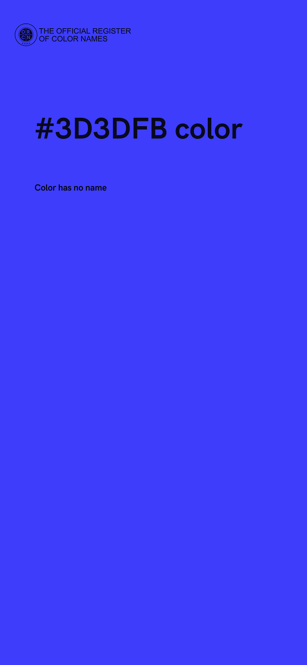 #3D3DFB color image