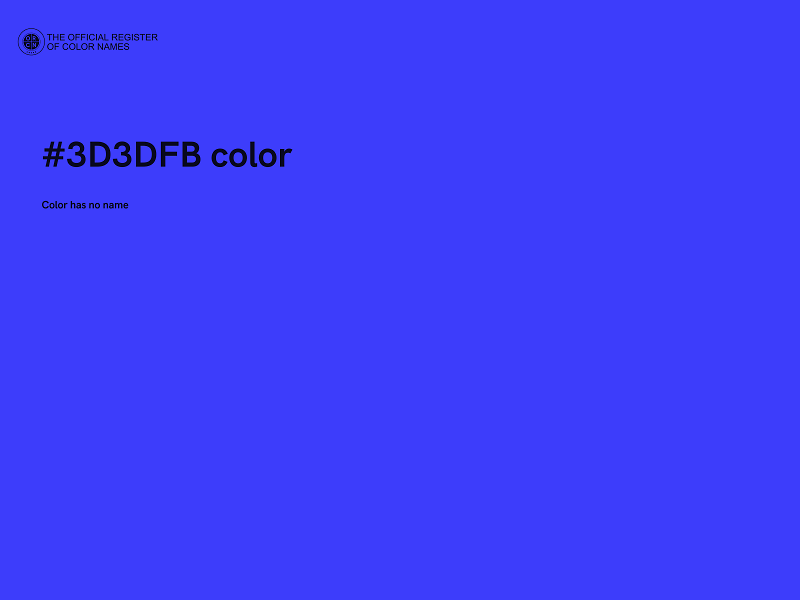 #3D3DFB color image