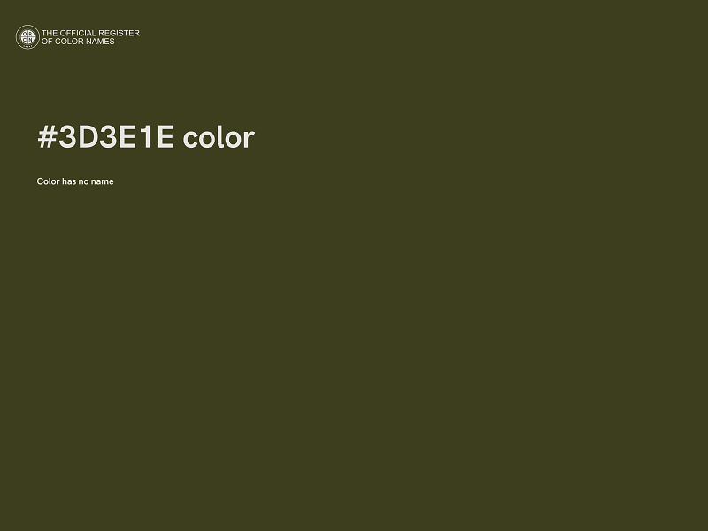 #3D3E1E color image