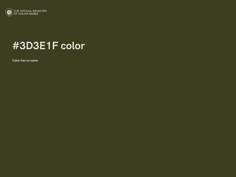 #3D3E1F color image