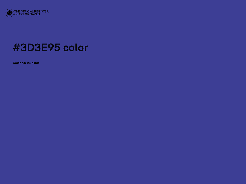 #3D3E95 color image