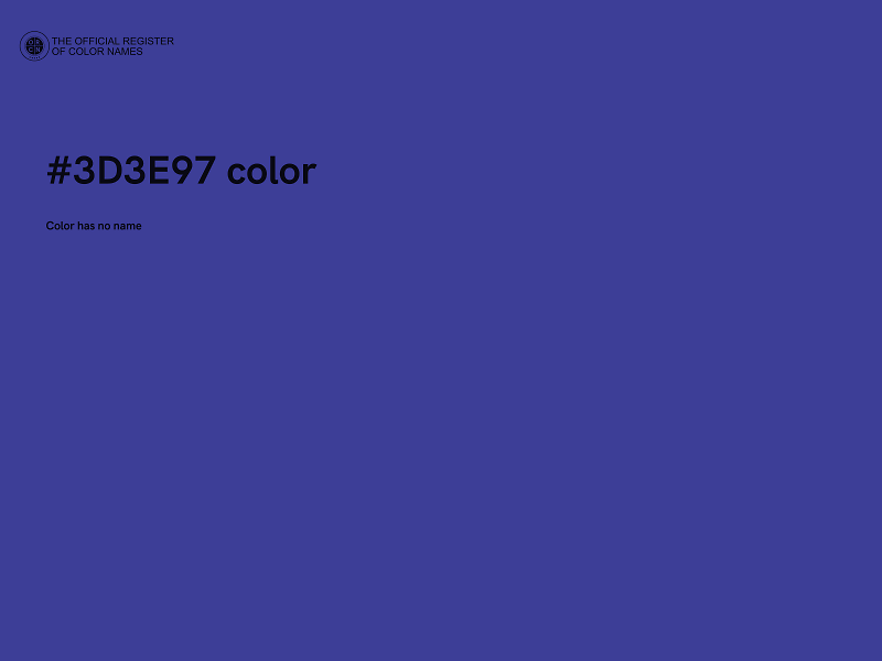 #3D3E97 color image
