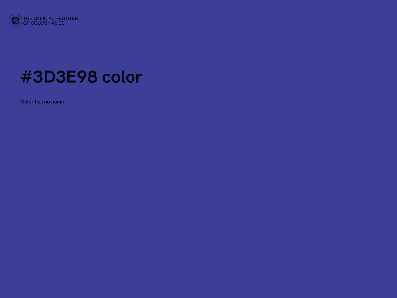 #3D3E98 color image