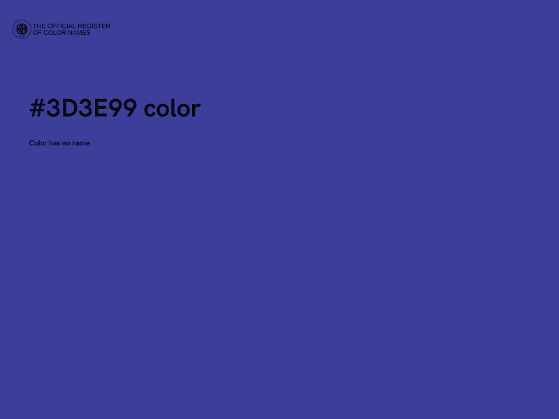 #3D3E99 color image