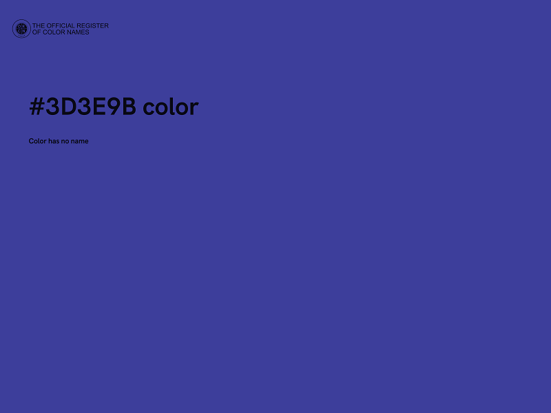 #3D3E9B color image