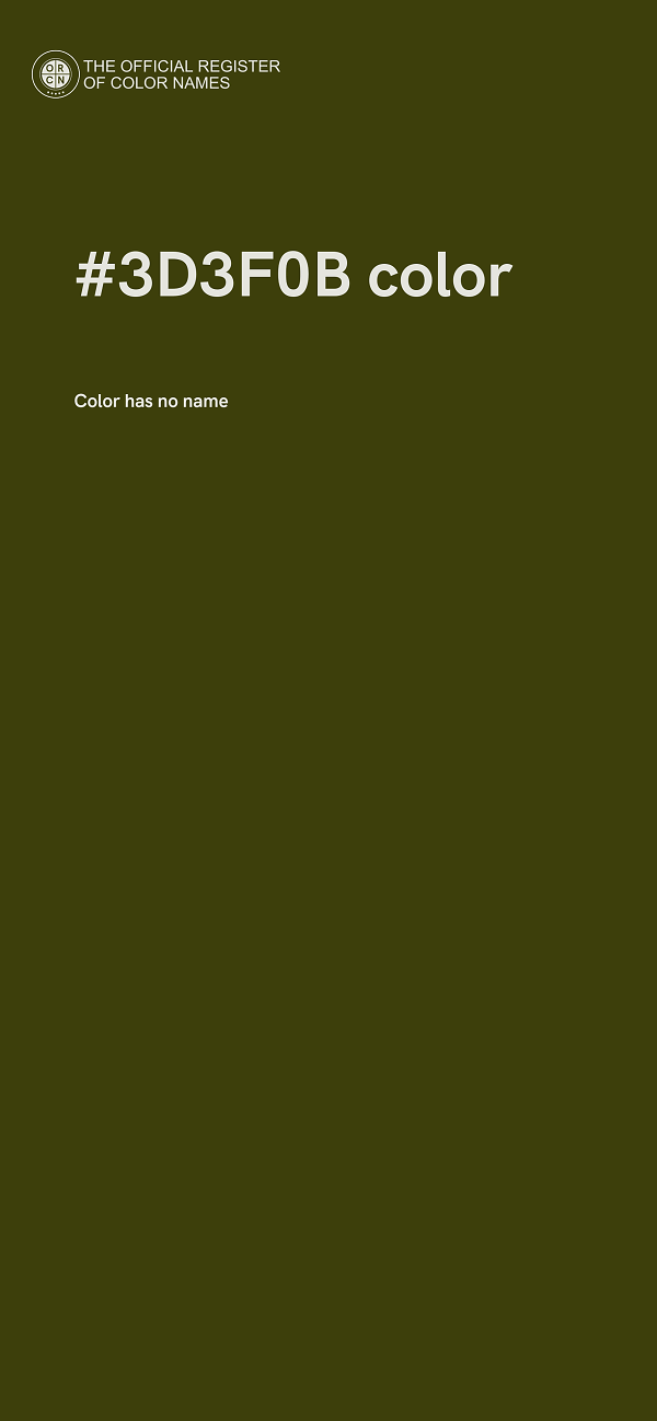 #3D3F0B color image