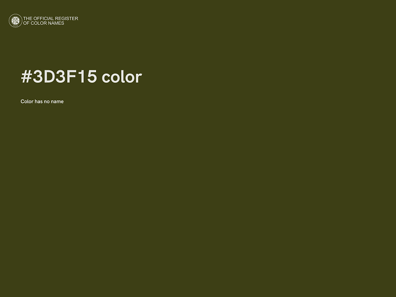 #3D3F15 color image