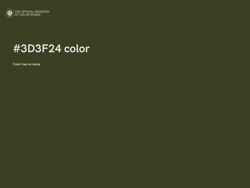 #3D3F24 color image