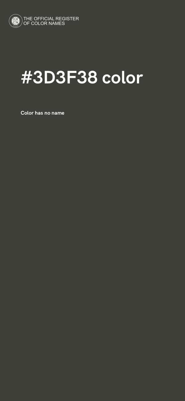 #3D3F38 color image