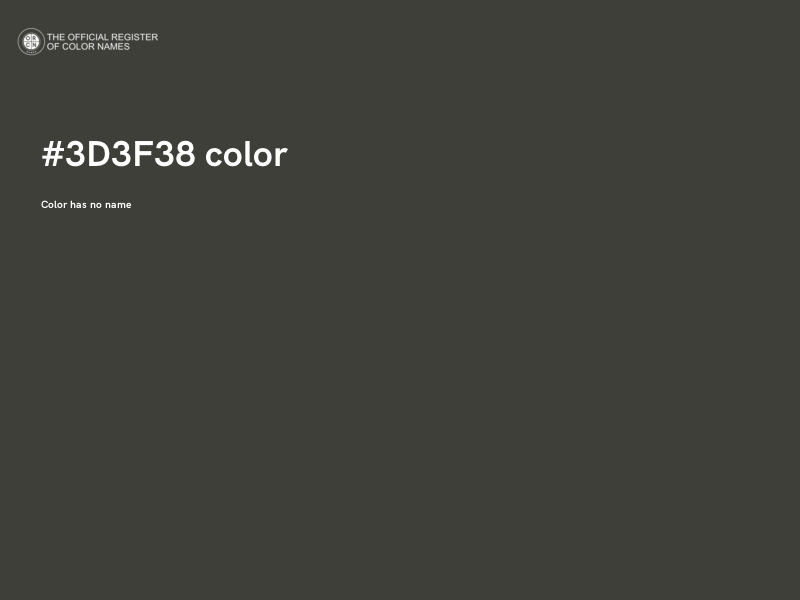 #3D3F38 color image