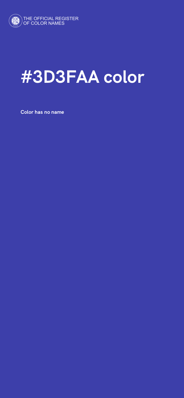#3D3FAA color image