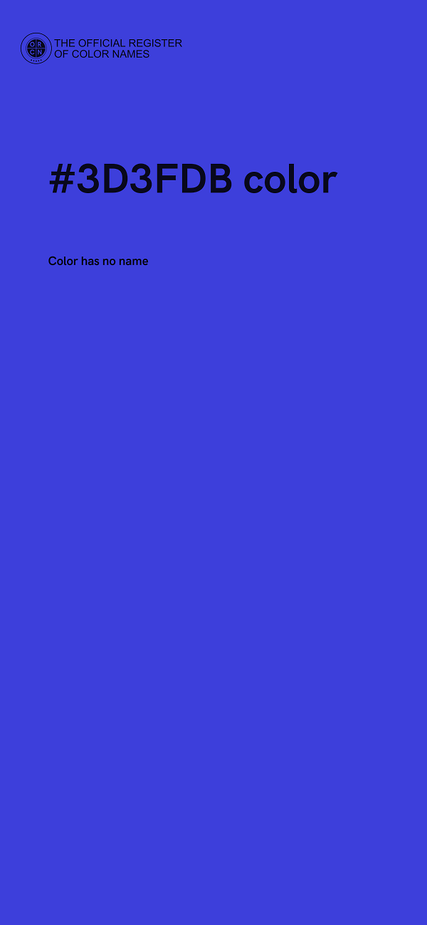 #3D3FDB color image