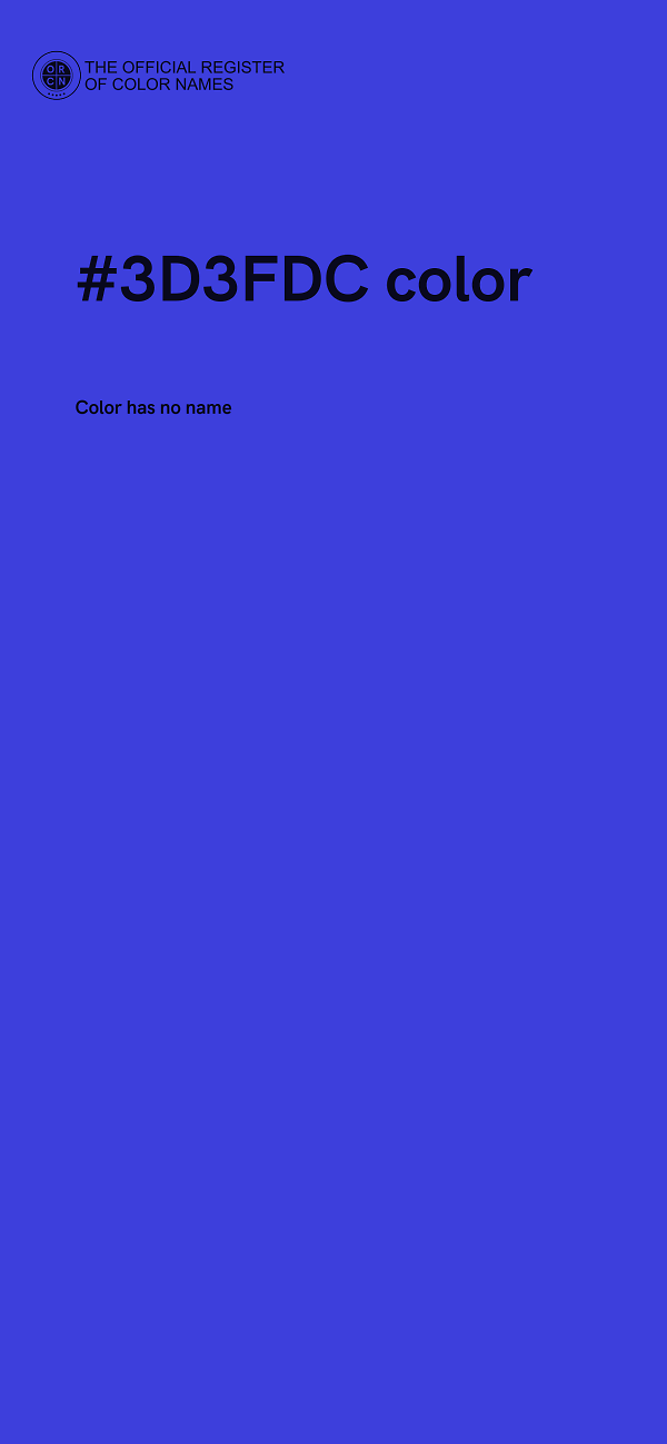 #3D3FDC color image