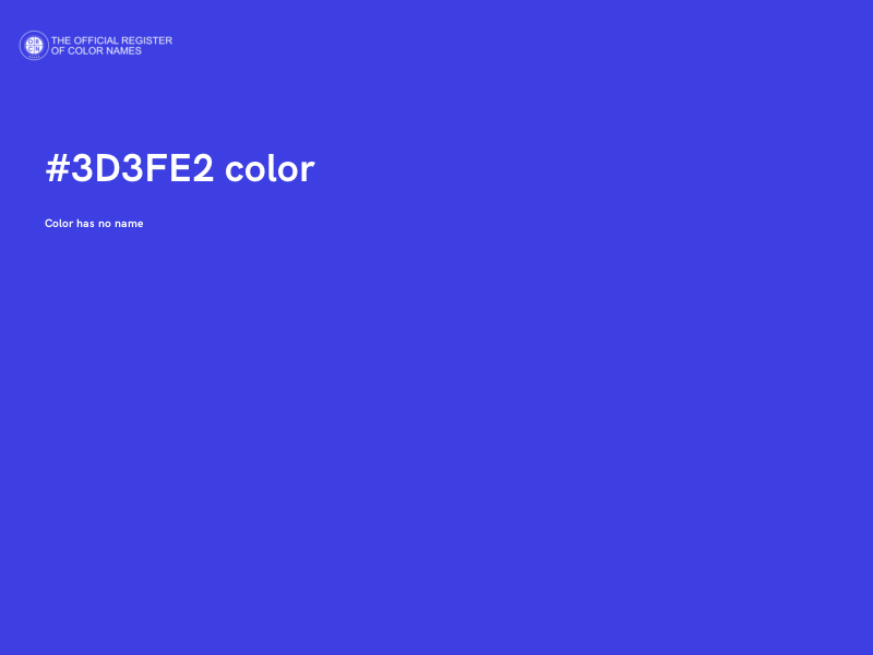 #3D3FE2 color image