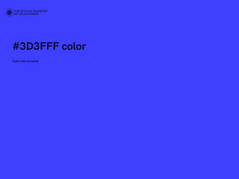 #3D3FFF color image