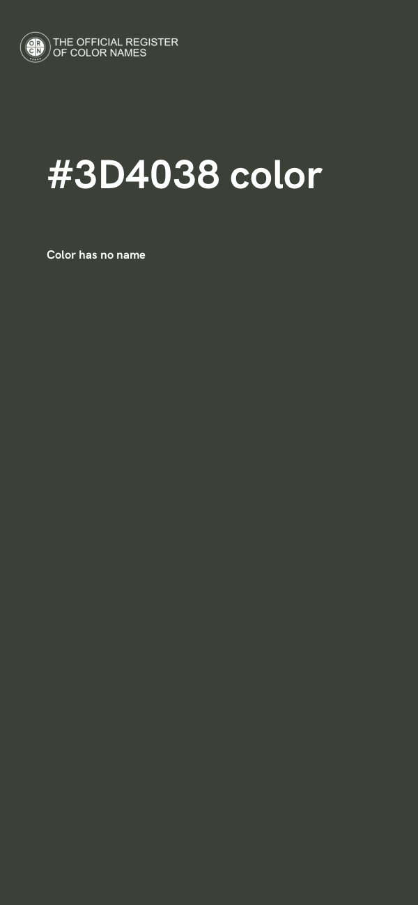 #3D4038 color image