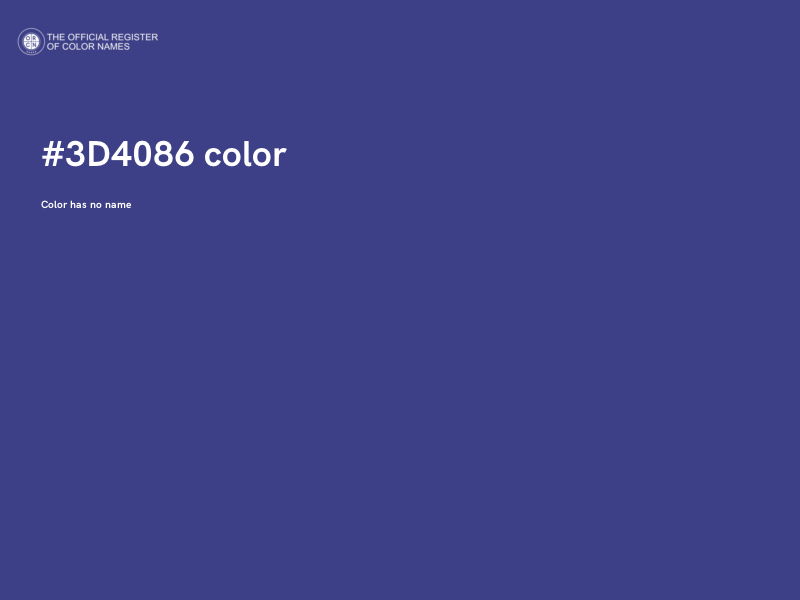 #3D4086 color image