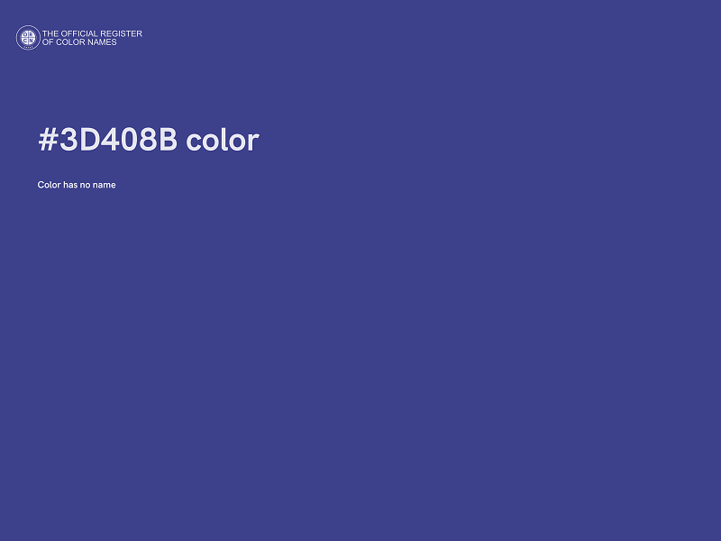 #3D408B color image
