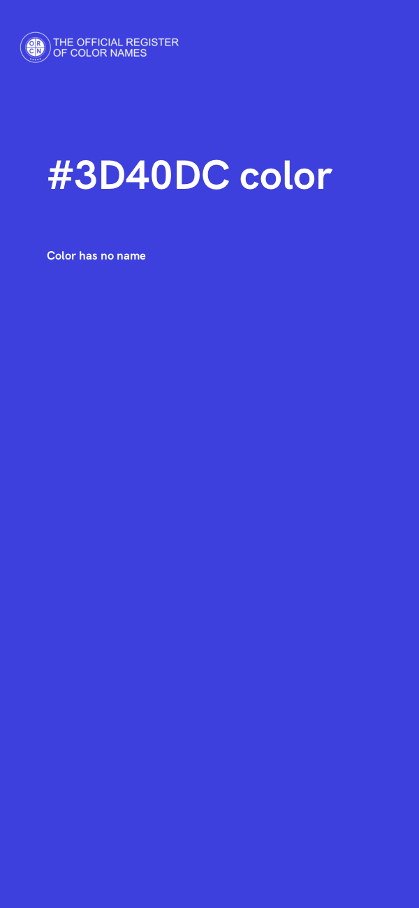 #3D40DC color image