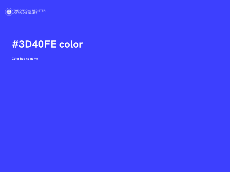 #3D40FE color image