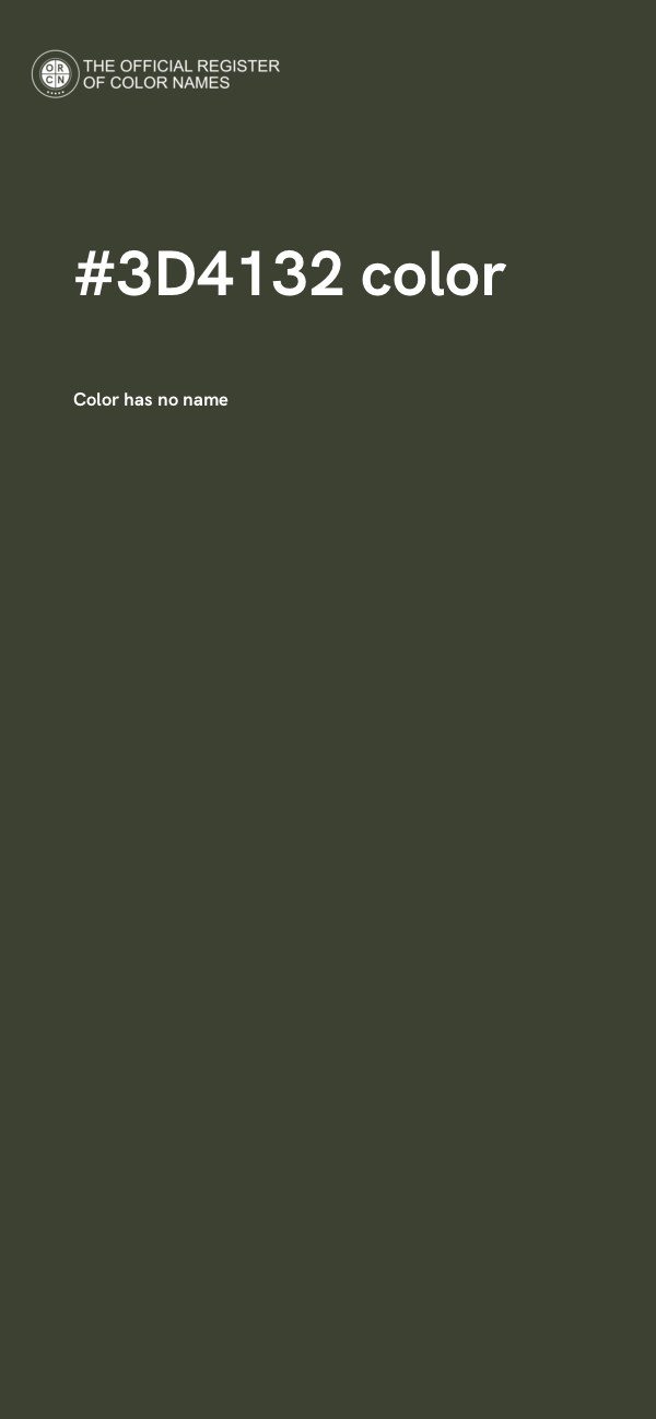 #3D4132 color image